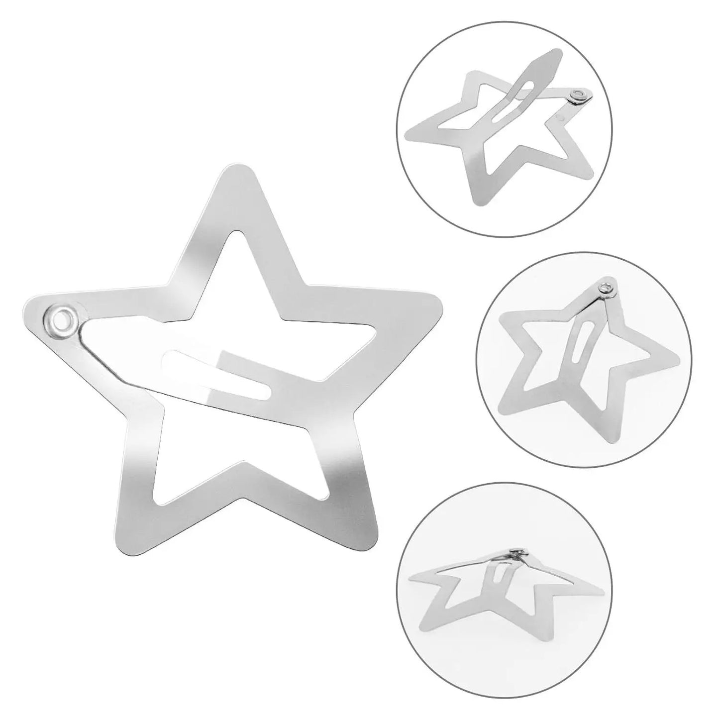 Star hair clips ( 10 pieces)